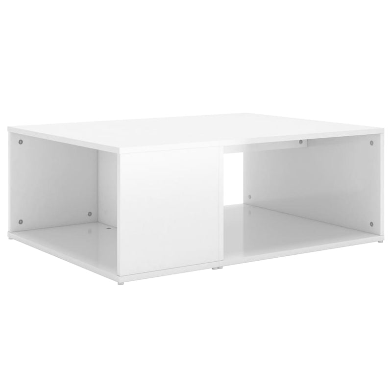 Coffee Table High Gloss White 90x67x33 cm Engineered Wood