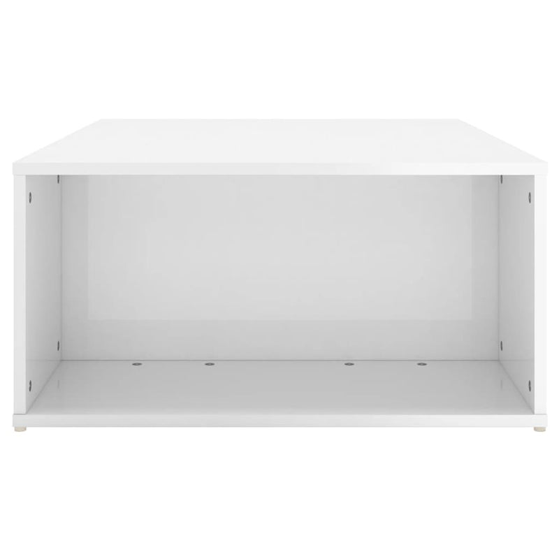 Coffee Table High Gloss White 90x67x33 cm Engineered Wood