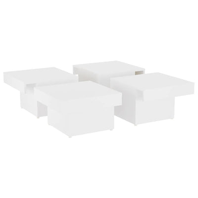 Coffee Table White 90x90x28 cm Engineered Wood