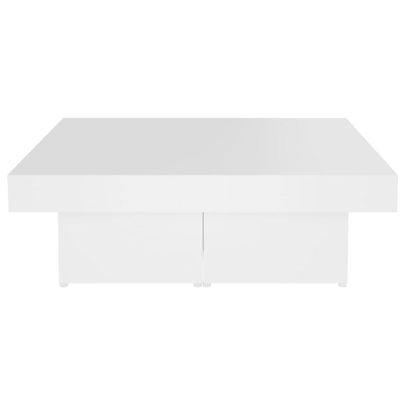 Coffee Table White 90x90x28 cm Engineered Wood