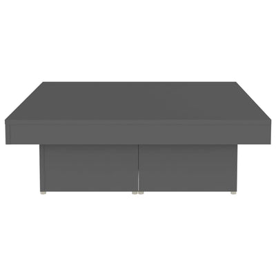 Coffee Table Grey 90x90x28 cm Engineered Wood