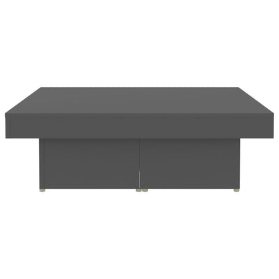 Coffee Table Grey 90x90x28 cm Engineered Wood