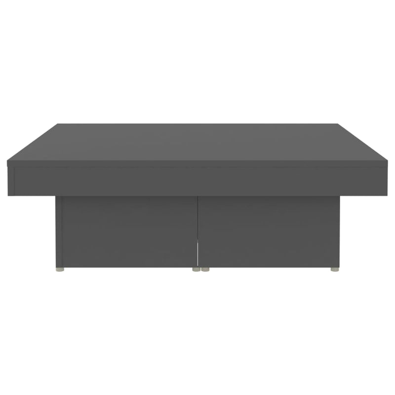 Coffee Table Grey 90x90x28 cm Engineered Wood