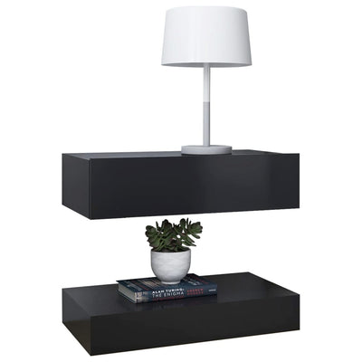 Bedside Cabinet Grey 60x35 cm Engineered Wood