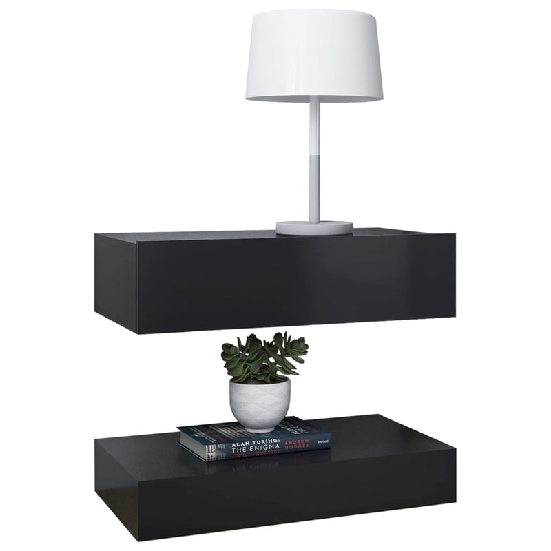 Bedside Cabinet Grey 60x35 cm Engineered Wood