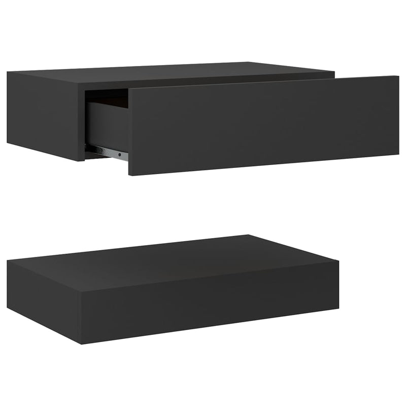 Bedside Cabinet Grey 60x35 cm Engineered Wood