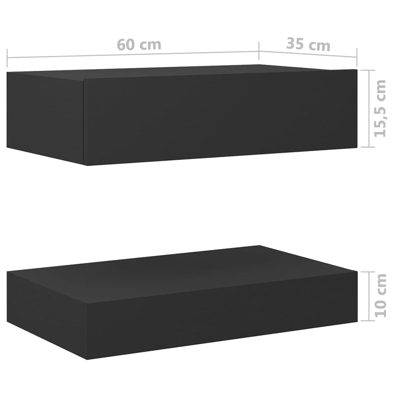 Bedside Cabinet Grey 60x35 cm Engineered Wood