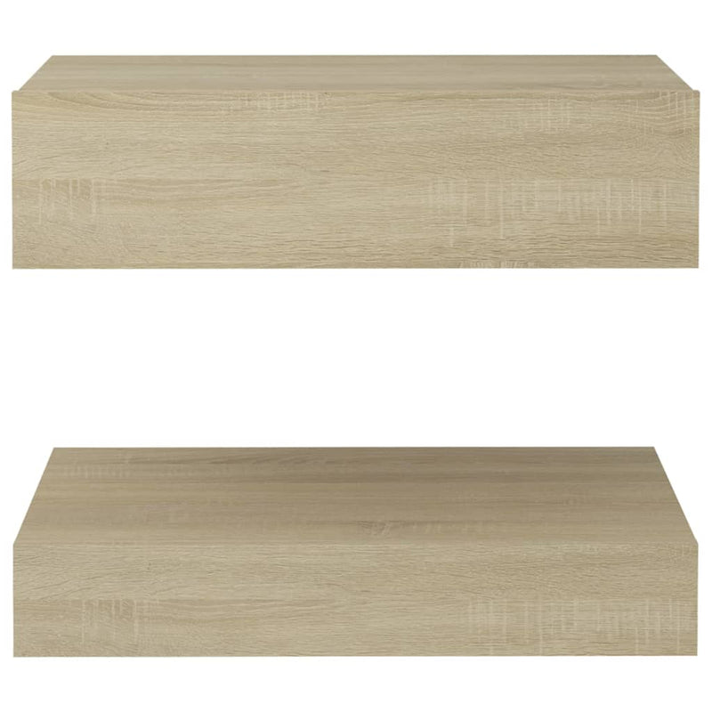 Bedside Cabinets 2 pcs Sonoma Oak 60x35 cm Engineered Wood