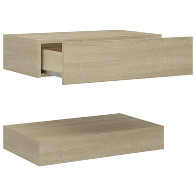 Bedside Cabinets 2 pcs Sonoma Oak 60x35 cm Engineered Wood