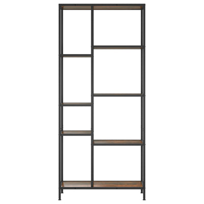 Book Shelf 80x30x180 cm Steel and Engineered Wood