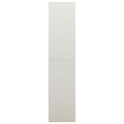 Locker Cabinet Light Grey 90x40x180 cm Steel