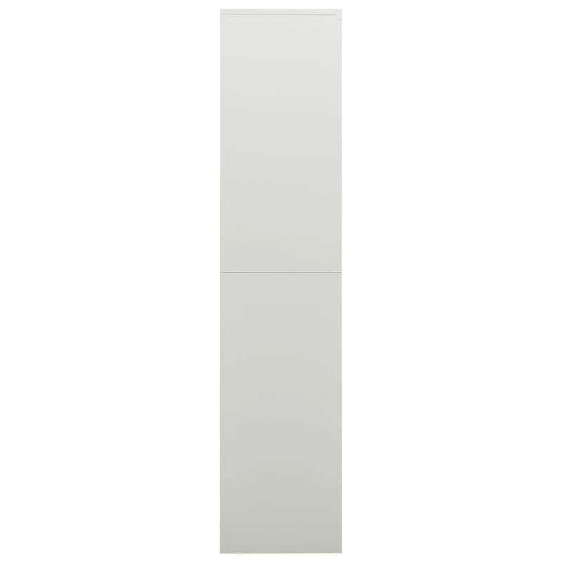 Locker Cabinet Light Grey 90x40x180 cm Steel