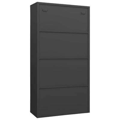 Locker Cabinet Anthracite 90x40x180 cm Steel