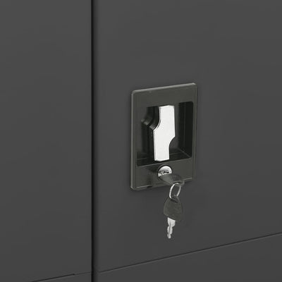 Locker Cabinet Anthracite 90x40x180 cm Steel