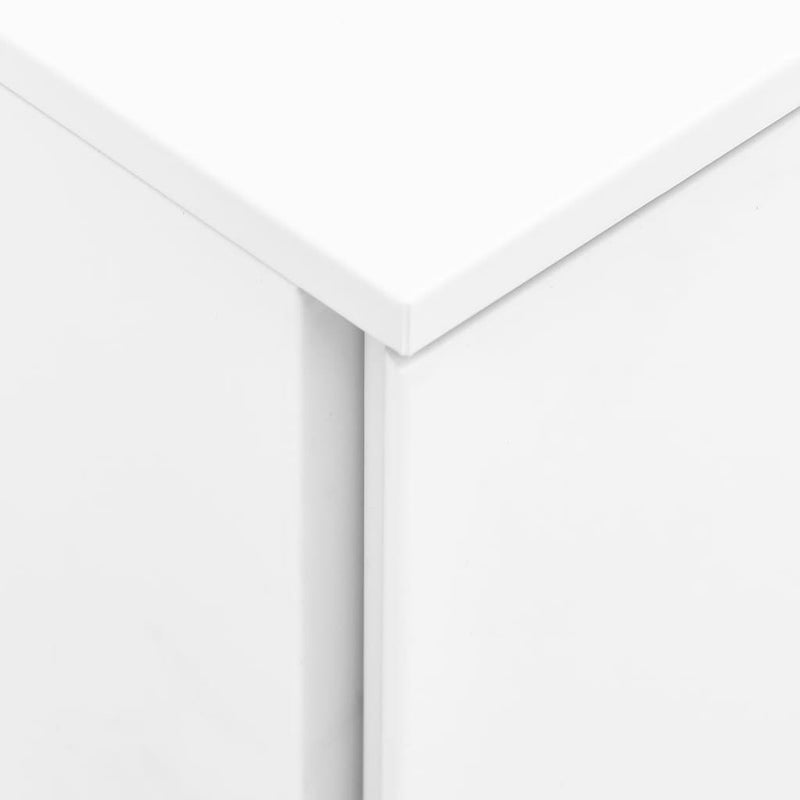 Mobile File Cabinet White 39x45x60 cm Steel