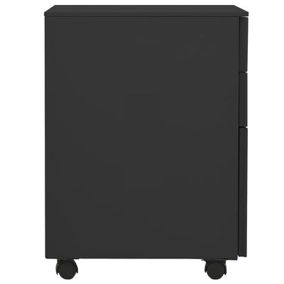 Mobile File Cabinet Anthracite 39x45x60 cm Steel