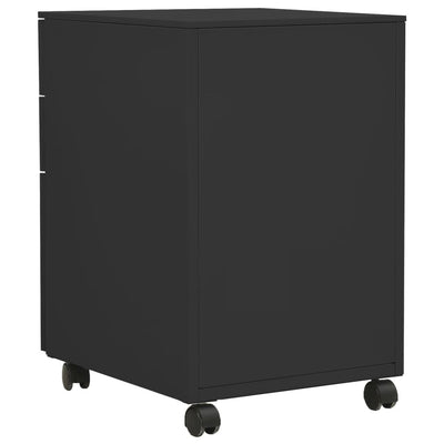 Mobile File Cabinet Anthracite 39x45x60 cm Steel