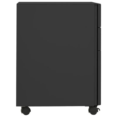 Mobile File Cabinet Anthracite 30x45x59 cm Steel