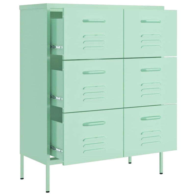 Drawer Cabinet Mint 80x35x101.5 cm Steel