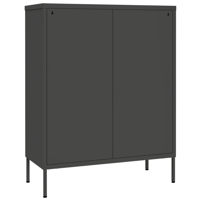 Drawer Cabinet Anthracite 80x35x101.5 cm Steel