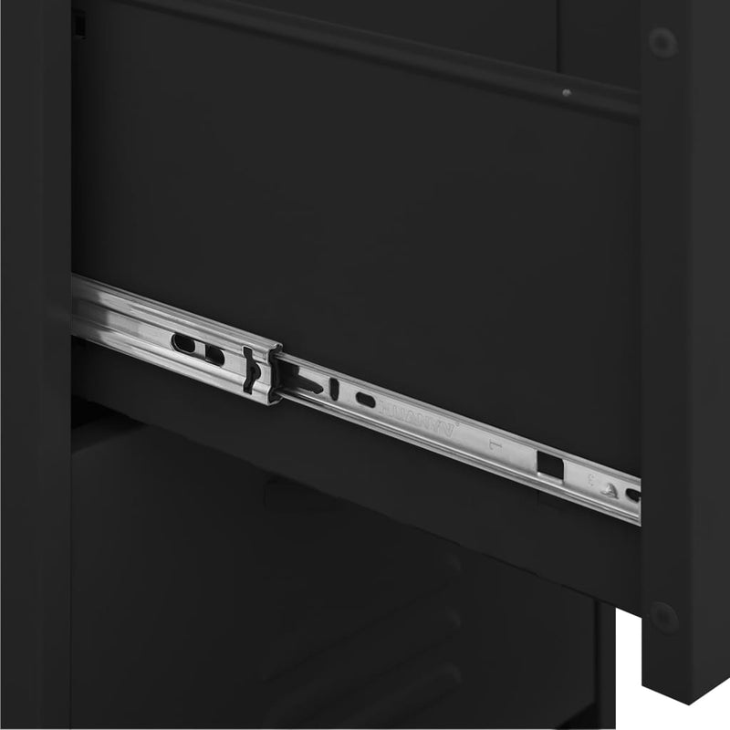 Storage Cabinet Black 42.5x35x101.5 cm Steel