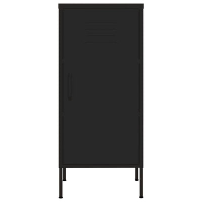 Storage Cabinet Black 42.5x35x101.5 cm Steel