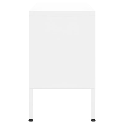 TV Cabinet White 105x35x50 cm Steel