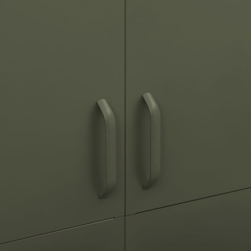Wardrobe Olive Green 90x50x180 cm Steel