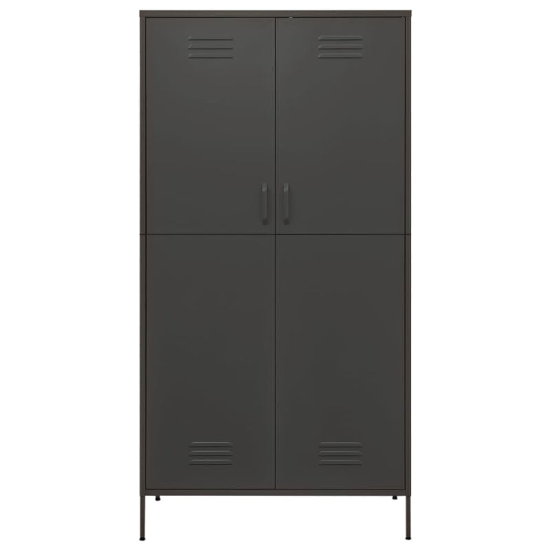 Wardrobe Anthracite 90x50x180 cm Steel