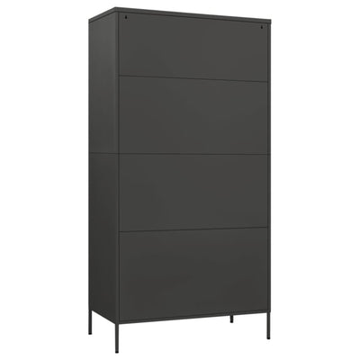 Wardrobe Anthracite 90x50x180 cm Steel