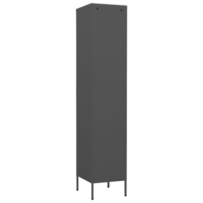 Locker Cabinet Anthracite 35x46x180 cm Steel