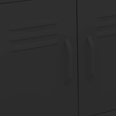 Storage Cabinet Black 60x35x56 cm Steel