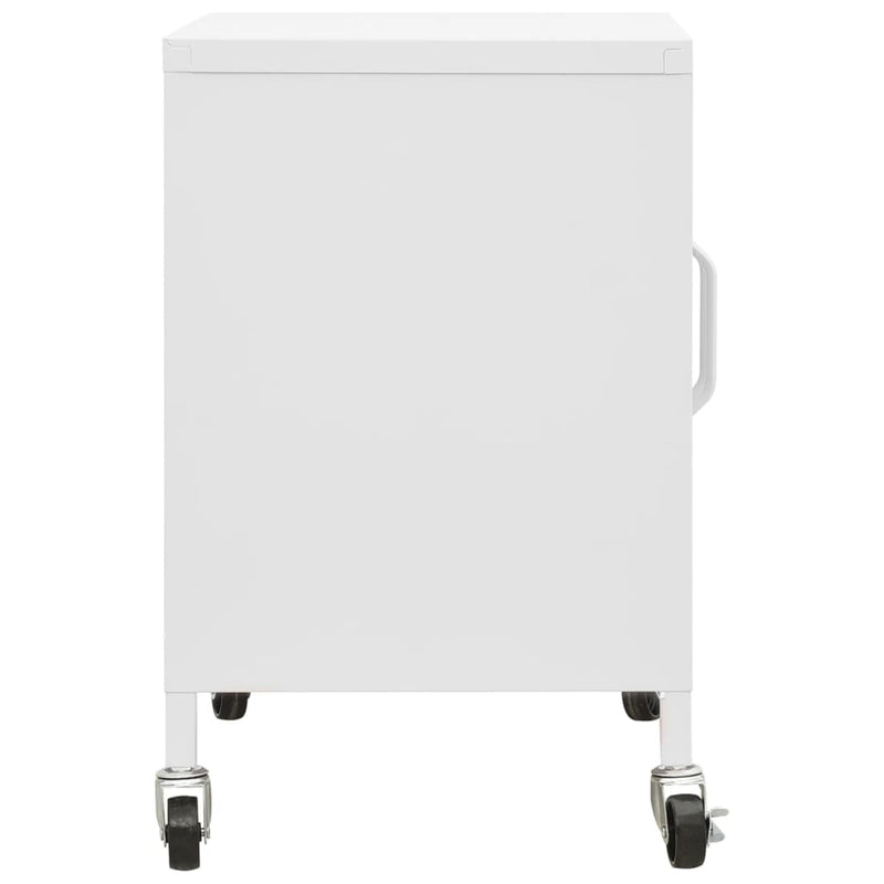 Storage Cabinet White 60x35x56 cm Steel