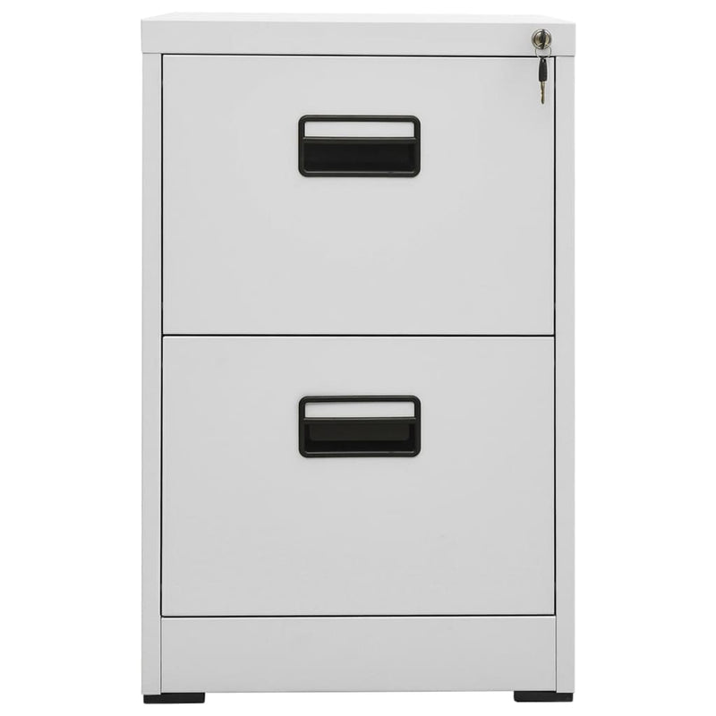 Filing Cabinet Light Grey 46x62x72.5 cm Steel