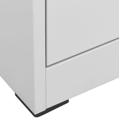 Filing Cabinet Light Grey 46x62x72.5 cm Steel