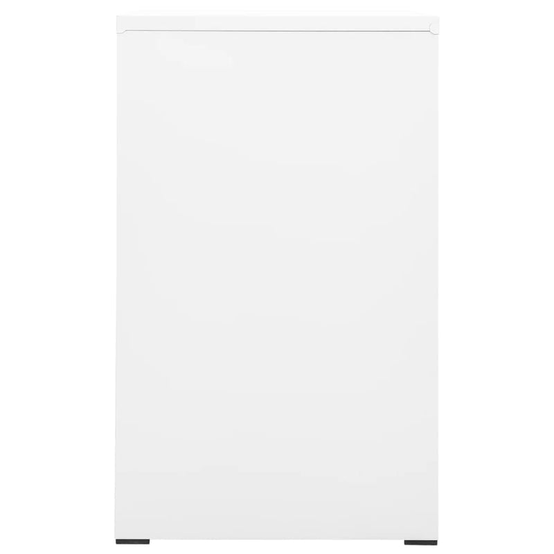 Filing Cabinet White 46x62x102.5 cm Steel