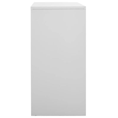 Locker Cabinet Light Grey 90x45x92.5 cm Steel