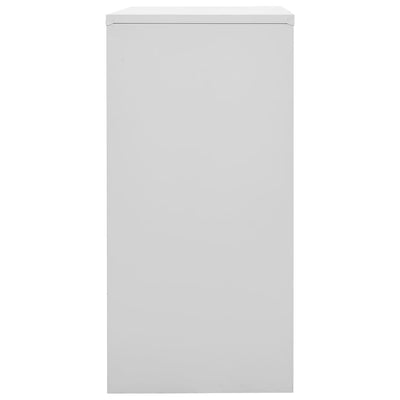 Locker Cabinet Light Grey and Blue 90x45x92.5 cm Steel