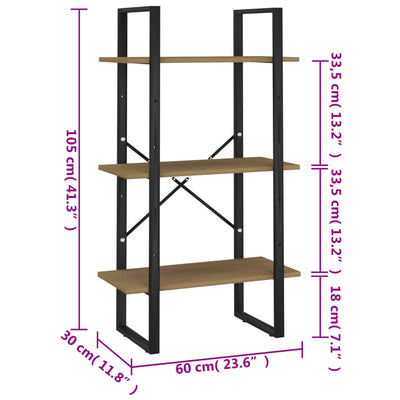 Storage Shelf 60x30x105 cm Solid Pine Wood