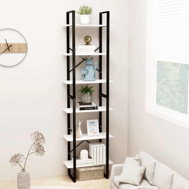 Storage Shelf White 60x30x210 cm Solid Wood Pine