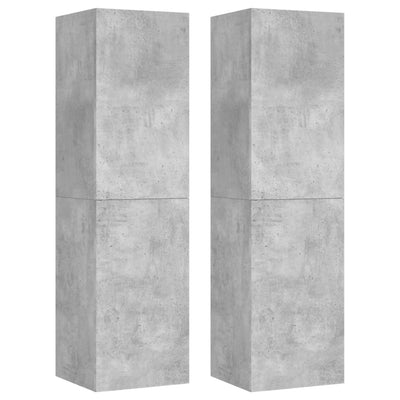 TV Cabinets 4 pcs Concrete Grey 30.5x30x110 cm Engineered Wood