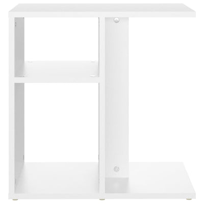 Side Table White 50x30x50 cm Engineered Wood