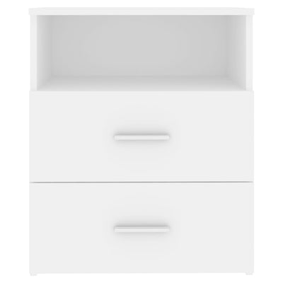 Bed Cabinet White 50x32x60 cm