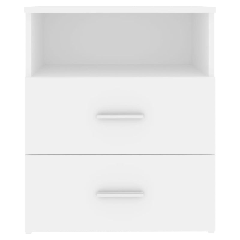 Bed Cabinet White 50x32x60 cm