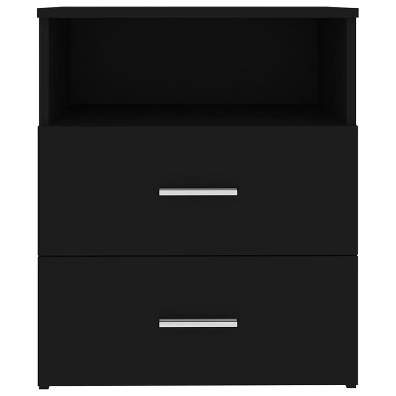 Bed Cabinets 2 pcs Black 50x32x60 cm