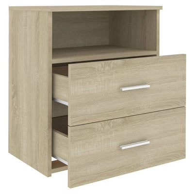 Bed Cabinet Sonoma Oak 50x32x60 cm