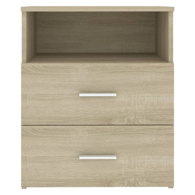 Bed Cabinets 2 pcs Sonoma Oak 50x32x60 cm