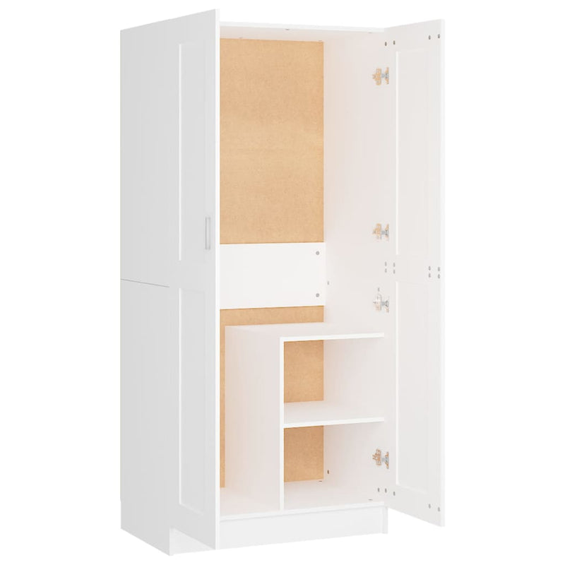 Wardrobe White 82.5x51.5x180 cm Engineered Wood