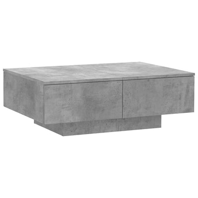 Coffee Table Concrete Grey 90x60x31 cm Engineered Wood