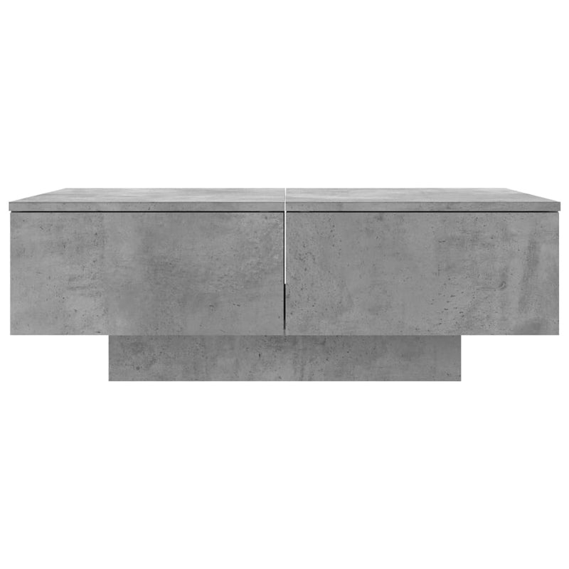 Coffee Table Concrete Grey 90x60x31 cm Engineered Wood